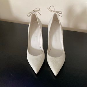 Stuart Weitzman pumps in ivory